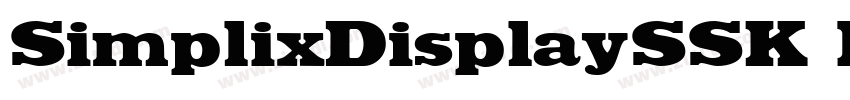 SimplixDisplaySSK Re字体转换